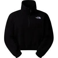 The North Face Damen 100 Glacier Half Zip Fleece Pullover (Größe S, schwarz)