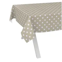 ANRO Wachstuchtischdecke abwaschbar 100 x 140 cm Beige