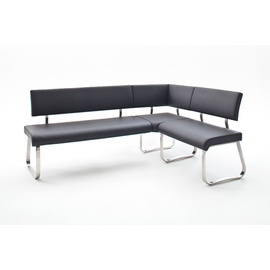 MCA Furniture Arco Eckbank Kunstlederbezug schwarz