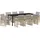 vidaXL Garten Essgruppe 9-tlg. Beige