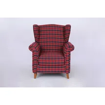 Better Home Sessel Loretta 86 x 105 x 81 cm Rot Kariert