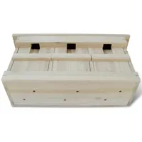 vidaXL Spatzenhaus 2 Stk. Holz 44 x 15,5 x 21,5 cm