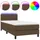 vidaXL Boxspringbett 100 x 200 cm Dunkelbraun