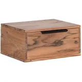 Woodkings Wandregal Auckland 40 x 30 x 0 cm Braun