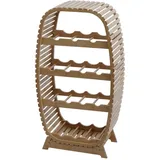 MCW Bambus Weinregal MCW-N85, Weinständer Flaschenregal für 14 Flaschen, MVG-zertifiziert 85x46x25cm
