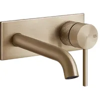 GESSI 316 Intreccio Waschtisch-Wand-Einhebelmischer 117-147mm - warm bronze gebürstet