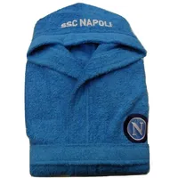 ssc napoli Bademantel aus Frottee für Kinder, offizielles Produkt (7-8 Jahre)