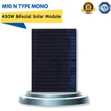 860W Solarmodul PV 2x430W Bifazial Full Black Photovoltaik Solarpanel