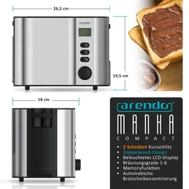 Arendo Toaster Silber