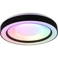 Trio Reality LED Deckenleuchte Arco schwarz matt, Fernbedienung