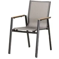 Stapelstuhl Aspen Mischgewebe Grau Charcoal