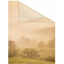 Lichtblick Fensterfolie Toskana 1 St., blickdicht, strukturiertKlebepunkte, selbstklebend, Sichtschutz orange