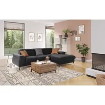 Cotta Ecksofa »Kitty L-Form«, inkl. Kopfteilverstellung, optional mit Bettfunktion u. Bettkasten schwarz