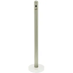 Securit® Edelstahl Aschenbecher Pfosten, witterungsbeständig, einfach zu Reinigen, exkl. Fuß 100,5x6,8x6,8cm | 1,3kg