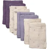 PIPPI 8er Pack Unisex Baby Stoffwindel/Spucktuch/Mullwindel 65x65
