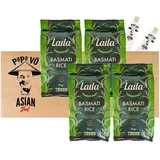 Laila Basmati Reis 20kg (4x5kg) Basmatireis Basmati Rice