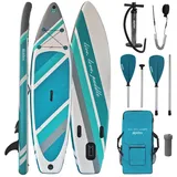 ALPIDEX SUP-Board ALPIDEX Stand Up Paddle Set SUP 320 Komplett Set belastbar bis 200 kg blau