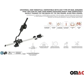 Omac Fahrradträger Farad P-Style Dachfahrradträger bis 25 kg ABE Stahl 2tlg