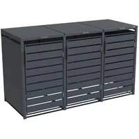 Weka Mülltonnenbox Gary 189,5 x 80 x 116 cm grau