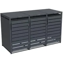 Weka Mülltonnenbox Gary 189,5 x 80 x 116 cm grau
