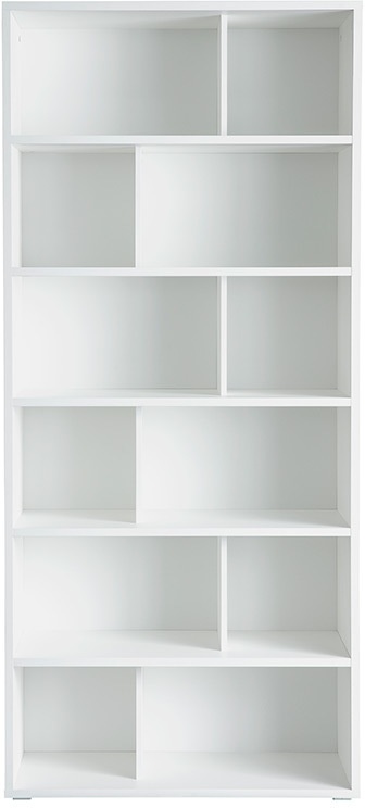 Bibliothèque design bois blanc L92 cm EPURE