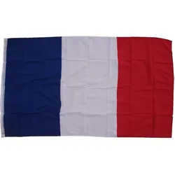 Fahnen-Shop Axel Bach Flagge Frankreich 90 x 150 cm Fahne mit 2 Ösen 100g/m2 Stoffgewicht Hissflagge Hissen