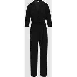 S.Oliver - Jumpsuit in Wickel-Optik, Damen, schwarz, 36