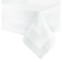 DecoHomeTextil Heimtextilmanufaktur Tischdecke 140x220 cm unifarben Weiß