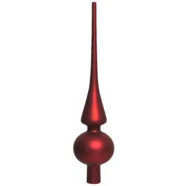 Christmas Decorations Christbaumschmuck Christbaumspitze Glas 26cm ochsenblut matt