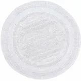 BADEMATTE 80 cm rund, 100% Baumwolle, wendbar