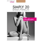 Hudson Simply 20 Strumpfhose 6er Pack | 38-40 (I) | Skin (HU-0014)