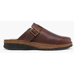 Leder Hausschuh - Herren - braun