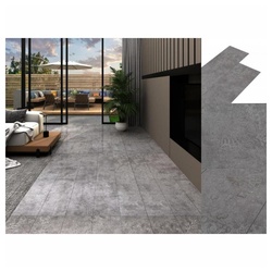 vidaXL Laminat PVC-Laminat-Dielen Selbstklebend 5,02 m2 2 mm Betongrau Vinylboden Bod grau