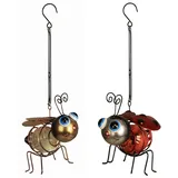 Luxform Solar - 1x Biene und 1x Marienkäfer - 2 Stück«