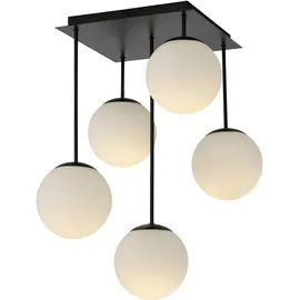 OTTO home Nellin 5 E14 rund schwarz/opal matt