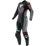 Dainese Fulminea Damen Zweiteiler Lederkombi schwarz, 38