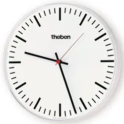 Theben 5009211 KNX Nebenuhr, einseitige Wanduhr, Durchmesser 30 cm, Strichziffern OSIRIA 230 SR KNX