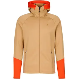 Peak Performance Rider Essentials Zip Hoodie Herren Beige/Solar Burst M