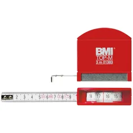 Bmi Taschenbandmaß 3m Weiß 3 m