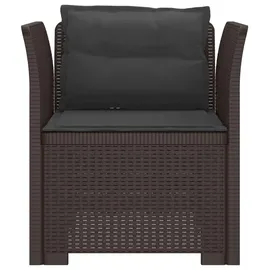 vidaXL 1-Sitzer Sessel 1 x 1 x 1 cm braun
