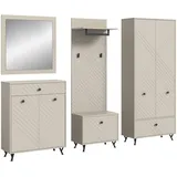 VCM Notes Garderobenschrank 250x190x35cm beige