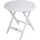 Garden Pleasure MESA Beistelltisch Ø 50 x 50 cm Weiß/Braun