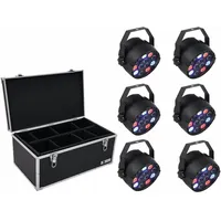Eurolite Set 6x LED PARty Spot Mehrfarbig