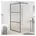Walk-In-Dusche 115 x 195 mattiert schwarz
