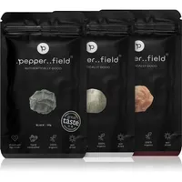 .pepper..field Kampot-Pfeffer schwarzer, roter und weißer Geschenkset 3x50 g