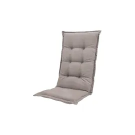 PROGARDEN Tampa Klappsessel 60 x 61 x 109 cm weiß 4 St. inkl. 4 x Auflagen taupe