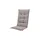 PROGARDEN Tampa Klappsessel 60 x 61 x 109 cm weiß 4 St. inkl. 4 x Auflagen taupe
