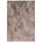 benuta nest Kunstfell-Teppich, Taupe, Textil, Beton Optik, Rechteckig, 200x300 cm wasserabweisend, Teppiche , Böden, Teppiche