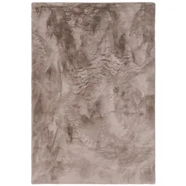 benuta nest Kunstfell-Teppich, Taupe, Textil, Beton Optik, Rechteckig, 200x300 cm wasserabweisend, Teppiche , Böden, Teppiche