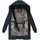 Navahoo Damen, Wintermantel warmer Steppmantel lang mit Kapuze und abnehmbarem Fleece-Kragen Knutschilein Navy Gr. S - S